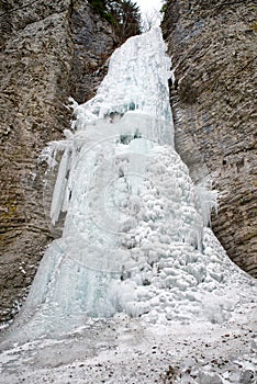 Zamrznutý Brankovský vodopád, Slovensko