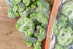 Frozen broccoli vegetables