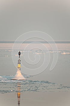 Frozen buoy