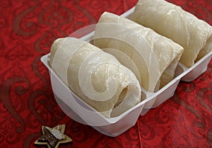 Frozen cabbage filled with meat