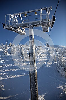 Frozen cable-car