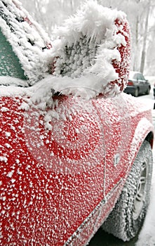 Frozen car