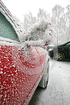 Frozen car