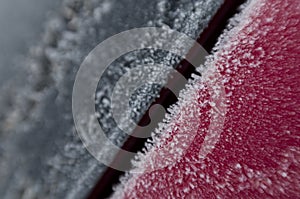 Frozen car background