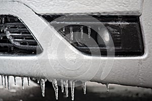 Frozen car detail