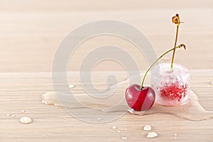 Frozen cherries