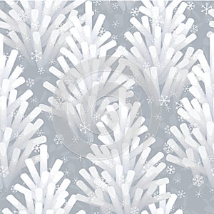 Frozen Christmas tree seamless