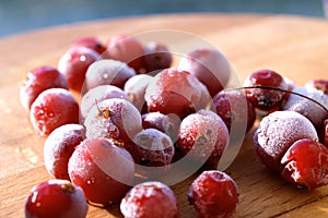 Frozen cranberries