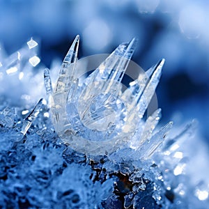 frozen crystals delicate intricately formed ice crystals that s photo