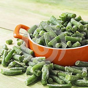 Frozen cut green beans