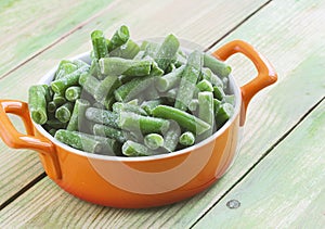 Frozen cut green beans