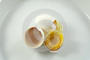 Frozen eggs in shells