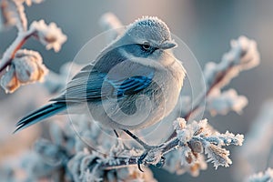 Frozen feathers Birdwatchers capturing stunning avian moments in winter scenes