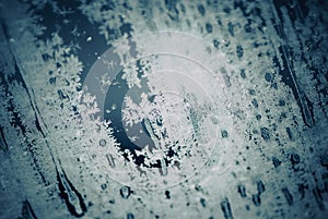 Frozen glass background