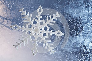 Frozen glass background