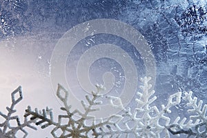 Frozen glass background