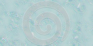 Frozen glass blue shiny wave background with polarization effect. Abstract flowing shapes with reflection wavy lines
