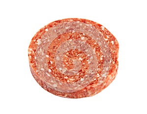 Frozen hamburger patty