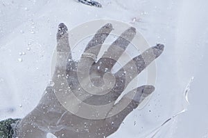 Frozen hand