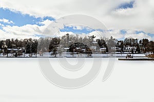 Frozen Hiawatha Lake