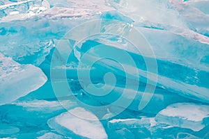 Frozen Ice breaking pattern and background