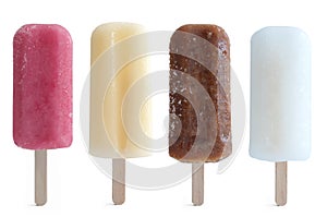 Frozen ice lollies