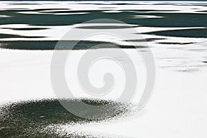 Frozen lake- abstract details