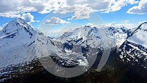 A frozen lake. Glacier National Park