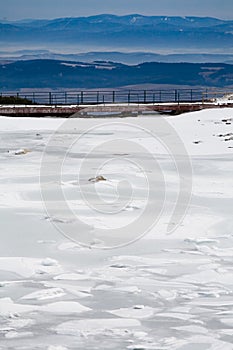 Frozen lake, Tatry mountains