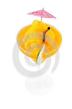 Frozen mango margarita daiquiri