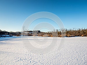 Frozen Marsh Land