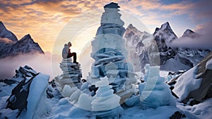Frozen Passion: A Surreal Photoshoot Of Rock Formations In Makalu