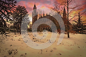 Frozen Peace Palace, Vredespaleis, under the Snow