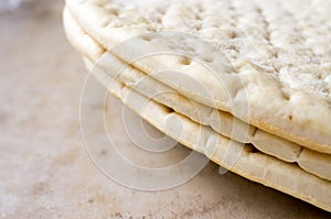 Frozen pizza dough