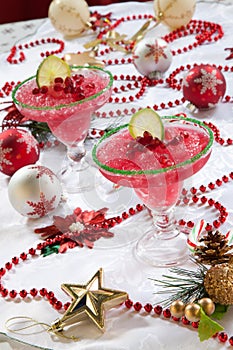 Frozen Pomegranate Margaritas