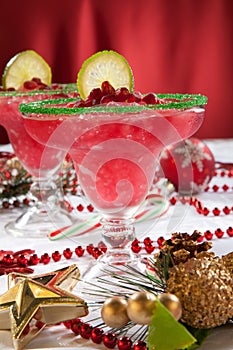 Frozen Pomegranate Margaritas