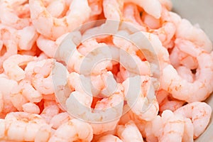 Frozen prawns