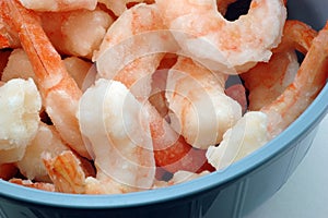 Frozen prawns