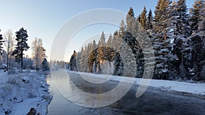 Frozen river