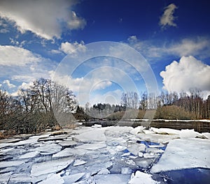 Frozen river