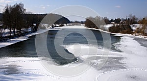 Frozen river