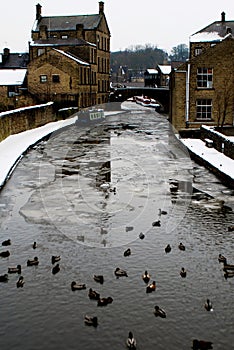 A Frozen River Aire, Skipton