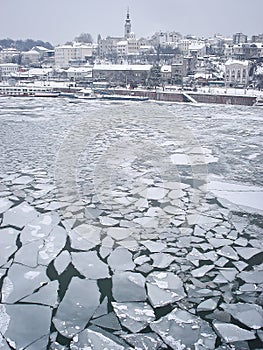 Frozen river