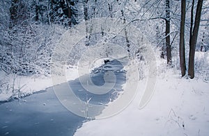 Frozen river