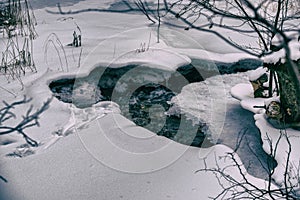 Frozen river