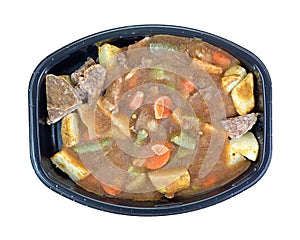 Frozen roast beef and vegetables tv dinner