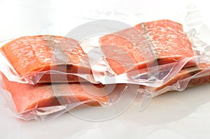 Frozen salmon