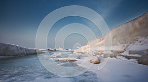 Frozen sea