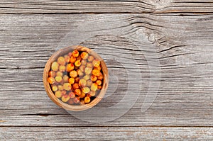 Frozen Sea-buckthorn berries