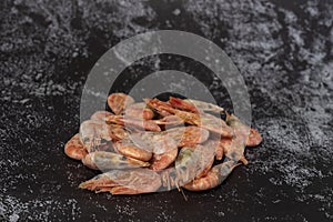 frozen shrimp with a small layer of ice glaze